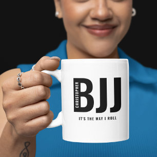 Mug BJJ C'est la façon dont je roule Ajouter votre nom