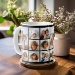 Mug Black 9 Photo Carré Collage<br><div class="desc">Vous pouvez utiliser des photos carrés ou selfies pour cette conception. Utilisez huit photos carrés pour créer un cadeau unique et personnel. Ou vous pouvez garder le chiot hipster et faire un gardien branché. Si vous avez besoin d'ajuster les images, cliquez sur l'outil personnaliser pour apporter des modifications.</div>