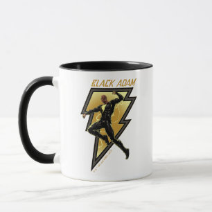 Mug Black Adam Lightning Bolt Illustration du caractèr