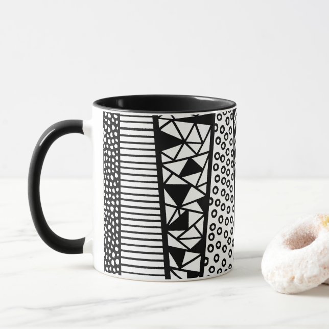 Mug Black and white (Avec donut)