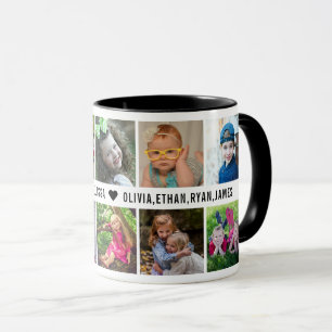 Mug Black And White 10 Photo Collage We Love You Tante