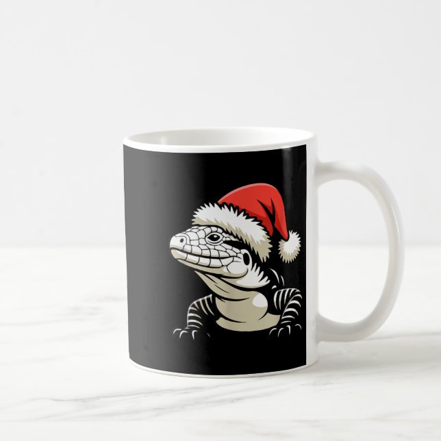Mug Black And White Argentine Tegu Christmas Ugly Xmas (Droite)