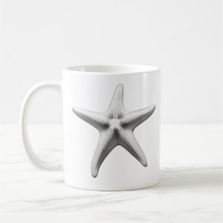 Mug Black and White Starfish