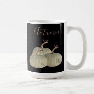 Mug Black Automne White Citrouilles Thankgiving