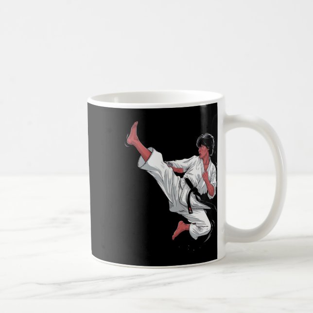 Mug Black Belt Karate Fighter (Droite)