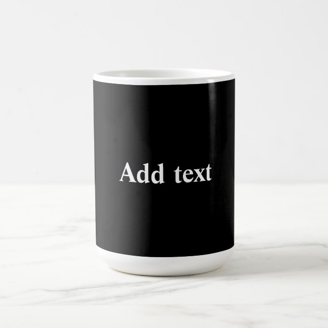 Mug Black-black, simply elegant template, (Centre)