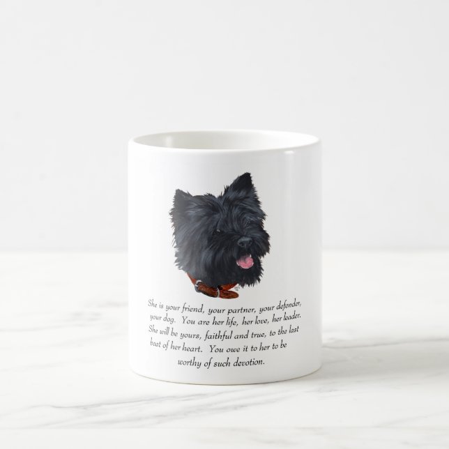 Mug Black Cairn Terrier Keepsaké - Femme (Centre)