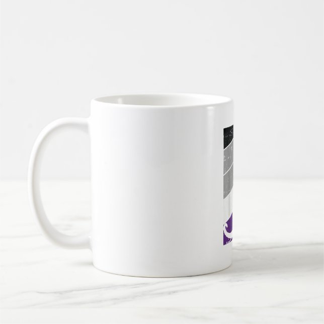 Mug Black Cat Aexuel Pride Kitten Lover LGBT-Q Fier (Gauche)