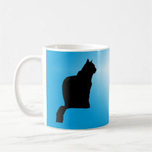Mug - Black Cat Silhouette et Star