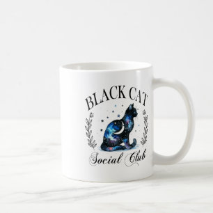 Mug Black Cat Social Club Céleste Chat Halloween Goth