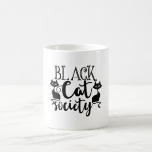 Mug Black Cat Society Funny Halloween mignonne