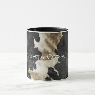 Mug Black Champagne Gold Cowhide