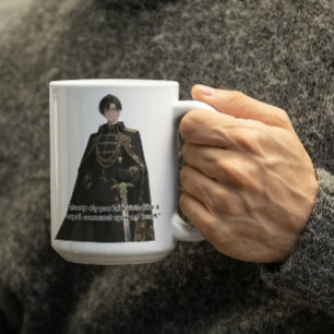 Mug Black Cloak Royal Anime Guy