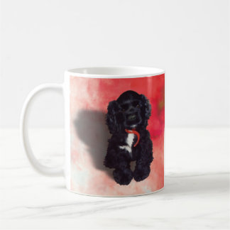 Mug Black Cocker Spaniel Puppy - Abby