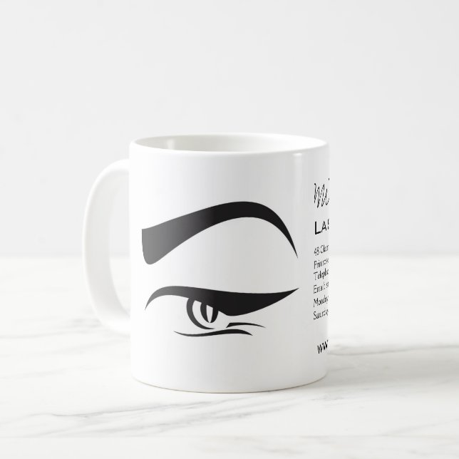 Mug Black Eyeliner lâche extension henné maquillage ic (Devant gauche)