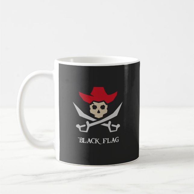 Mug Black Flag Pirate Skull (Gauche)