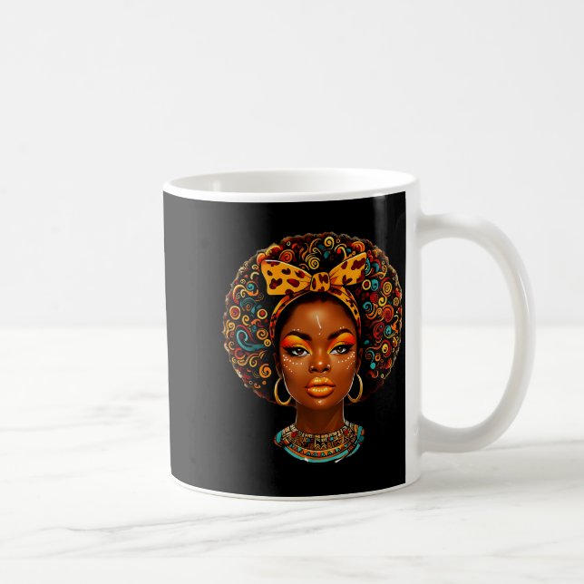 Mug Black Girl Magic Afro Melanin Queen African Americ (Droite)