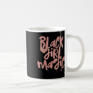 Mug Black Girl Magic rose étoiles Afro Black Queen Mel