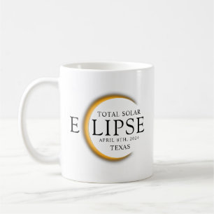 Mug Black & Gold 2024 Texas Total Solar Eclipse