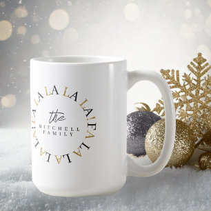 Mug Black Gold Fa Noël La La ID1009