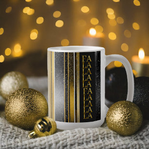 Mug Black Gold Fa Noël La La Motif#27 ID1009