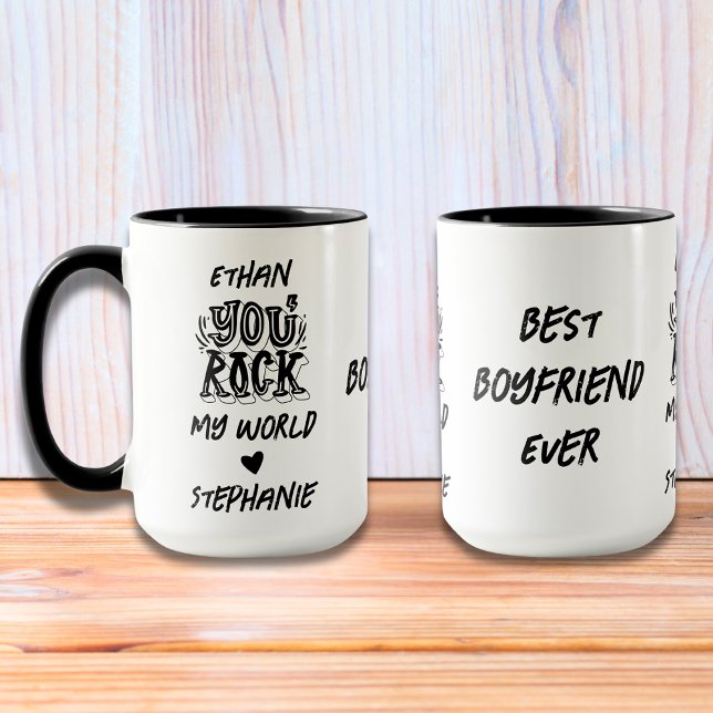 Mug Black Grunge Vous Faites Chavirer Mon Monde Meille (Créateur téléchargé)