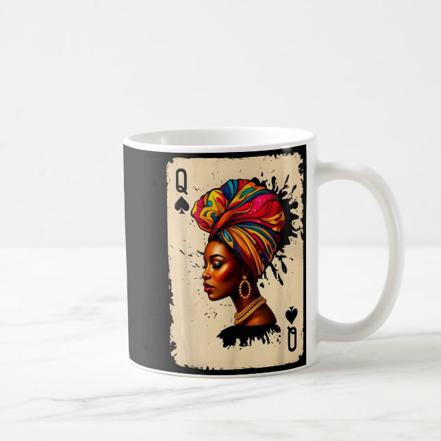 Mug Black History African Melanin Queen Card Proud Gir (Droite)