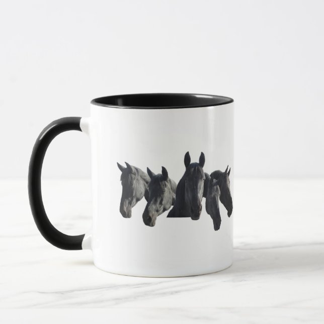 Mug "Black Horse Collage" (Gauche)