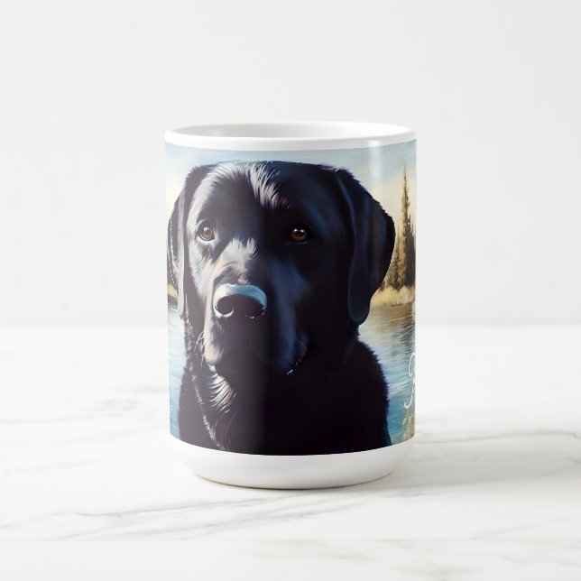 Mug Black Lab et Lake (Centre)