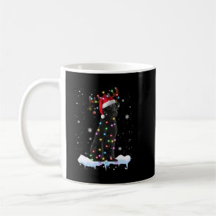 Mug Black Lab Labrador Christmas Tree Light Pyjama Chi