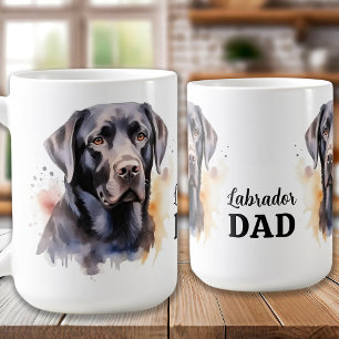 Mug Black Lab Papa - Fête des pères - Labrador Papa