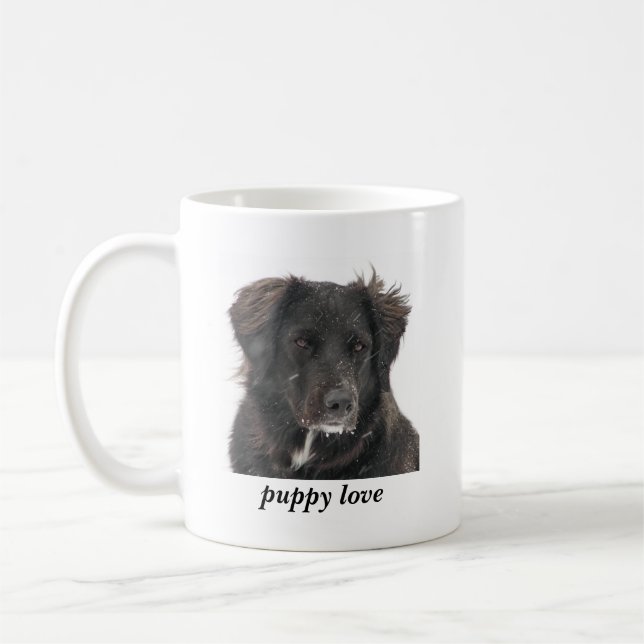 Mug Black Lab Pet Chien Photo Puppy Love (Gauche)