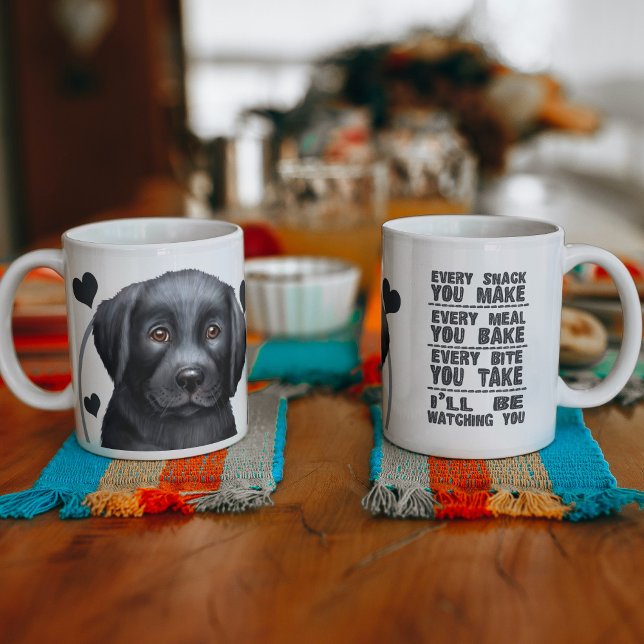 Mug Black Labrador Chien Chaque Snack Que Vous Faites (Créateur téléchargé)