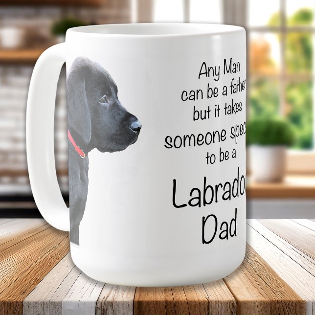 Mug Black Labrador Dad - Fête des pères - Chien papa (Créateur téléchargé)