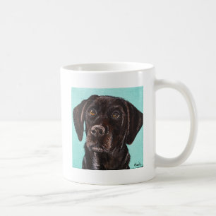 Mug Black Labrador - Peinture de pavot