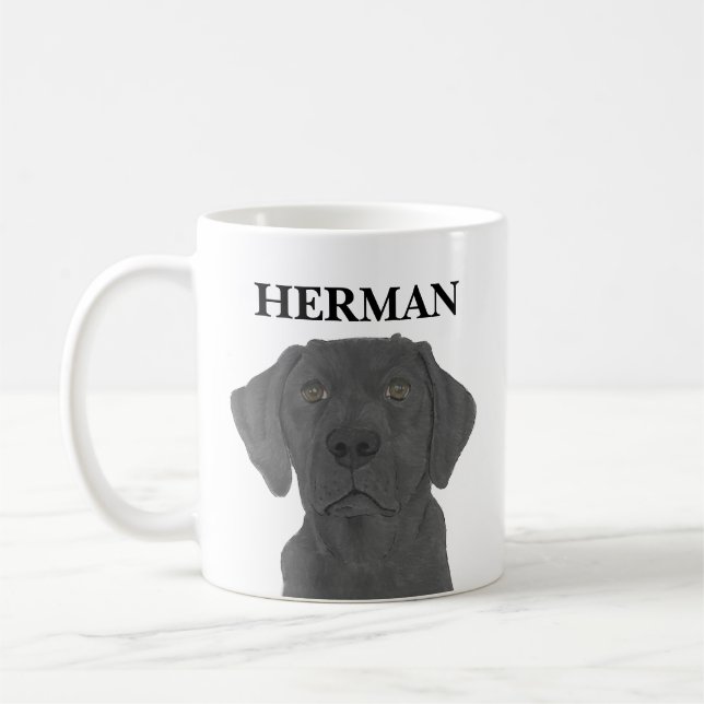 Mug Black Labrador personnalisé (Gauche)