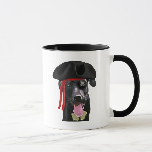 Mug Black Labrador Pirate (Droite)