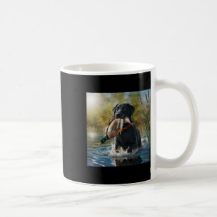 Mug Black Labrador Retriever Chien Chasse Canards Dans