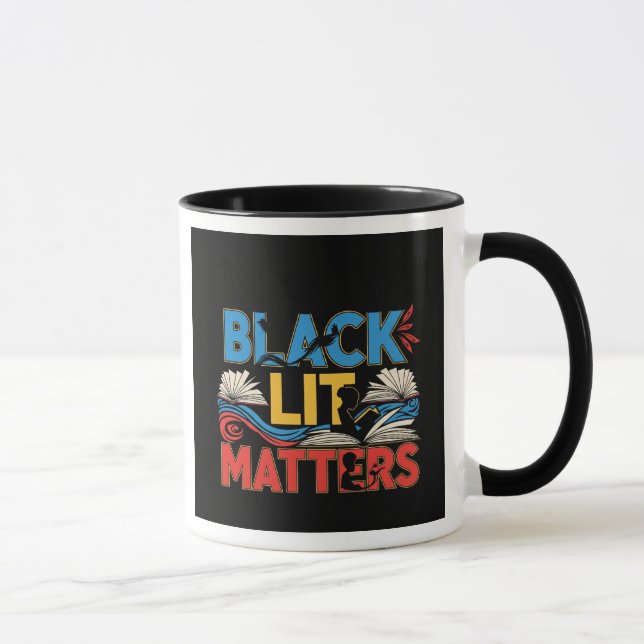 Mug Black Lit Matters | Bold Afrocentric Literary  (Droite)