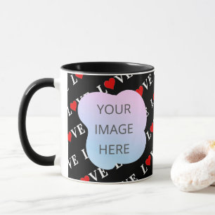 Mug Black LOVE tendance noir et blanc