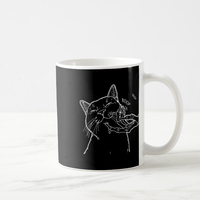 Mug Black Lover Squelette à main Boop Funny Halloween  (Droite)
