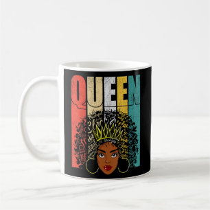 Mug Black Melanin Queen Afro Femmes Fille Vêtements Af