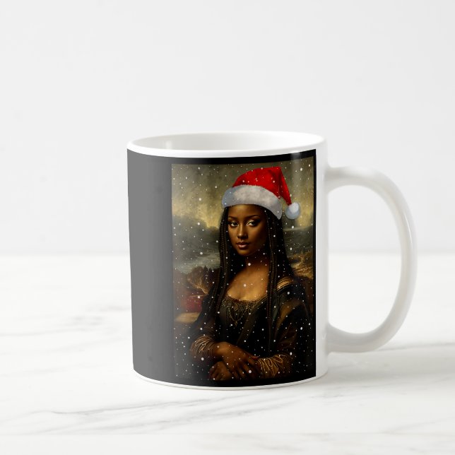 Mug Black Mona Lisa African American Christmas Santa H (Droite)