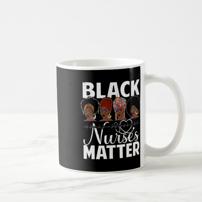 Mug Black Nurses Problem - African American Afro Nurse (Droite)