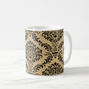 Mug Black Parisian Moods Damask