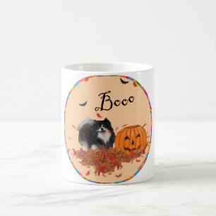 Mug Black Pomeranian Halloween