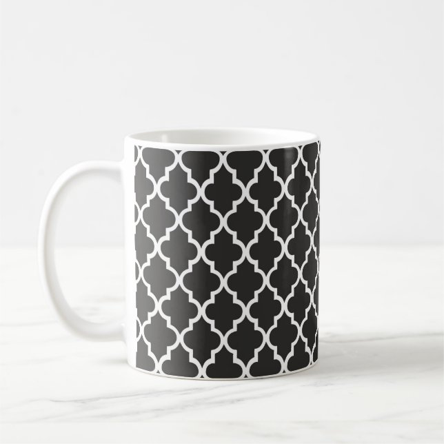 Mug Black Quatrefoil (Gauche)