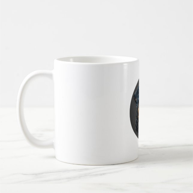 Mug Black Rottweiler (Gauche)
