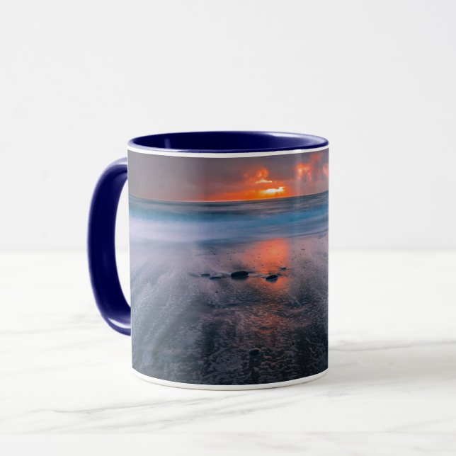 Mug Black Sand Beach Island Sunset Island (Devant gauche)