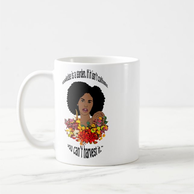 Mug Black Woman African Proverbs cite l'art de la sage (Gauche)